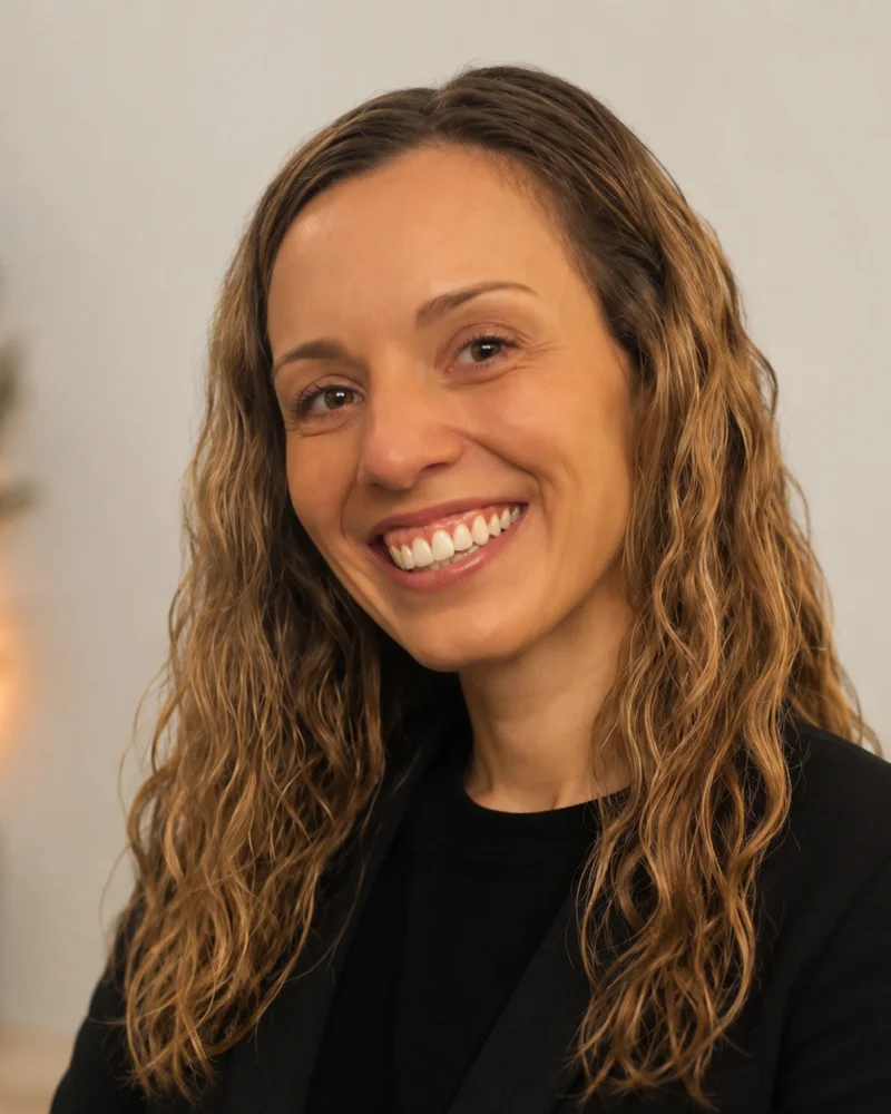 Kayla Cialini smiling in a close portrait